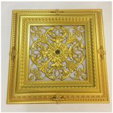 Decogold Saray Tavan Göbek Panel 72CM*72CM Gold Içerisine LED Döşenebilir Panel
