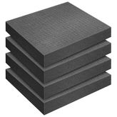 DECOHS 4 Adet Alın ve Koparın Köpüğü - 30 x 30 x 5 cm Pick Apart Köpük Ekleme - Koparma Ön Küp Levha Köpük Masa Oyun Kutusu Kılıfları Depolama Çekmecesi için Alt Kullanım