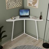 Deconode Nook Köşe Çalışma Masası - Beyaz