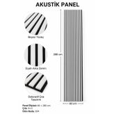 Decor Concept Beyaz Akustik Dekoratif Duvar Paneli 60×280 cm