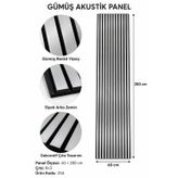 Decor Concept Silver Metal Akustik Duvar Paneli