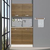 Decoraktiv Mini 90 Mdf Hazır Mutfak Dolabı Naturel Pera