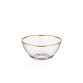 Decorıum Cam Kase 20 Cm Dalıa Altın M04187