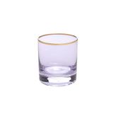 Decorium Meşrubat Bardağı, Pembe, Altın Çizgili