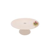 Decorium Servis Tabağı Ayaklı 28 cm Florina, Krem