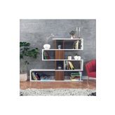 Decormet 030010079904043 Beyaz Ceviz Karlin Kitaplık
