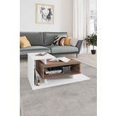 Decormet Asel Orta Sehpa Beyaz/Ceviz