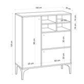 Decormet DEC-20055 Ewa Safir Meşe Konsol