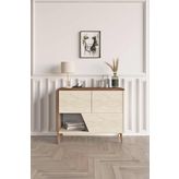 Decormet Gwen Konsol Ceviz/Travertine