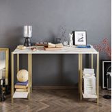 Decorotika Reader Beyaz Gold Çalışma Masası