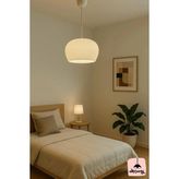 Decory Elysium Modern Dokulu, Pinterest Tarzı Özel Tasarım Tekli Sarkıt Avize (Bioplastik) E27 - Beyaz