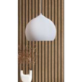 Decory Persei Dokulu Yüzey Avize Yatak Odası - Oturma Odası Tasarım Tekli Avize Bioplastik E27 - 1 - 1BW-Beyaz