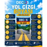 Decos Yol Çizgi Boyası - 3 kg - Sarı