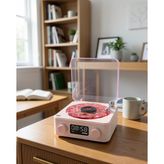 Decostyle Dijital Saatli Şeffaf Su Dalgası Işıklı Bluetooth Hoparlör