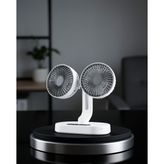 Decostyle USB Şarjlı Çift Kafalı Vantilatör XUCZZZSP01FAN-1