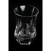 Decostyle Yaprak Kesme Kristal Çay Bardağı 6'lı - Doğal Desenli Lüks Cam Set