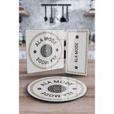 Decovetro Cam Sunum Servis Tabağı 3'lü Karma Set Ala Mode