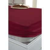 Decovilla Ruby Kırmızı Renkli 60x120 cm Micro Fitted Sıvı Geçirmez Alez