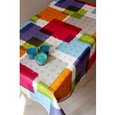 DedeEvTekstil Elyaf Astarlı Pvc Silinebilir Muşamba Masa Örtüsü Pachwork 750-A