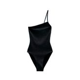 Deep Beach DB2000515M Siyah Sırt Dekolteli İp Askılı Mayo