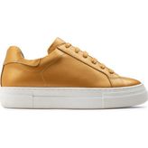 Deery Deri Sarı Sneaker Kadın Ayakkabı