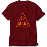 Def Leppard Logo 2 Kırmızı Tişört Liyada - S