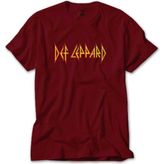 Def Leppard Logo Kırmızı Tişört Liyada - S