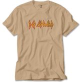 Def Leppard Logo Krem Tişört Liyada