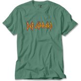 Def Leppard Logo Yeşil Tişört Liyada - M