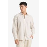 DeFacto %100 Pamuk Regular Fit Polo Yaka Uzun Kollu Basic Gömlek E7741AX26SP