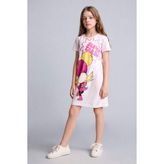 DeFacto %100 Pamuk Süper 1 Takım Kısa Kollu Gecelik Kız Çocuk H7992A826SM - Pembe-PN96 - 7 - 8 Yaş