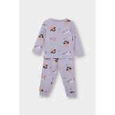 DeFacto %100 Pamuklu Tavşan Desenli Beli Lastikli Pijama Takımı Kız Bebek F0636A525AU - Lila - Dropsuz - 9 - 12 Ay