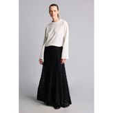DeFacto A Kesim Dantel Etek I1297AX26AU - Siyah-BK81 - XL