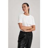 DeFacto A9428AX23AU Ekru-ER105 Regular Fit Bisiklet Yaka Kısa Kollu %100 Pamuk Kadın T-shirt