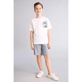 DeFacto B5867A826SM %100 Pamuk Beli Lastikli Basic Siyah Erkek Çocuk Şort