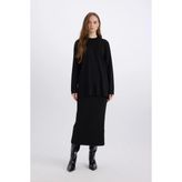 DeFacto Basic Maxi Triko Etek E0936AX24WN - Siyah-BK81 - S - M