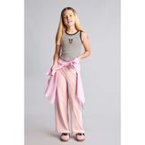 DeFacto Beli Bağcıklı Wide Leg Eşofman Altı Kız Çocuk I2264A826AU - Pembe - 8 - 9 Yaş