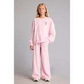 DeFacto Beli Bağcıklı Wide Leg Eşofman Altı Kız Çocuk I4344A826AU - Pembe - 7 - 8 Yaş