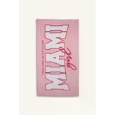 DeFacto Desenli Dokuma Pembe Plaj Havlusu Kız Çocuk E7910A826SM