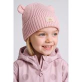 DeFacto Dokuma Etiketli Kulaklı Triko Bere Kız Bebek C8165A526WN - Pembe-PN424 - 18 - 24 Ay