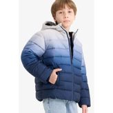 DeFacto E9345A825WN Erkek Çocuk Su Geçirmez Kapüşonlu Polar Astarlı Fermuarlı Şişme Mont