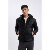 DeFacto Erkek Pu Mont N9693az Black