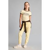 DeFacto Esnek Belli Cepli Jogger Eşofman Altı Kız Çocuk Y1226A626AU - Sarı-YL487 - 7 - 8 Yaş