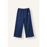 DeFacto Fırfır Paçalı Kalp Nakışlı Wide Leg Pantolon Kız Bebek I3988A526WN