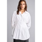 DeFacto Fıtted Poplin Beyaz Kadın Gömlek G8610AX/WT34