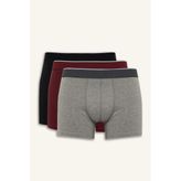 Defacto G2983AXBK81 Siyah Regular Fit 3'lü Boxer