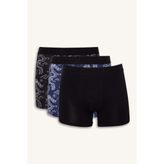 Defacto G3842AXNV135 Lacivert Regular Fit Hayvan Baskılı 3'lü Boxer