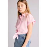 DeFacto H1519A826SM-PN441 Pembe Kız Çocuk Gömlek