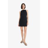 DeFacto Halter Yaka Basic Düz Mini Siyah Elbise