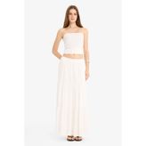 DeFacto High Waist Crushed Viskoz Maxi Etek
